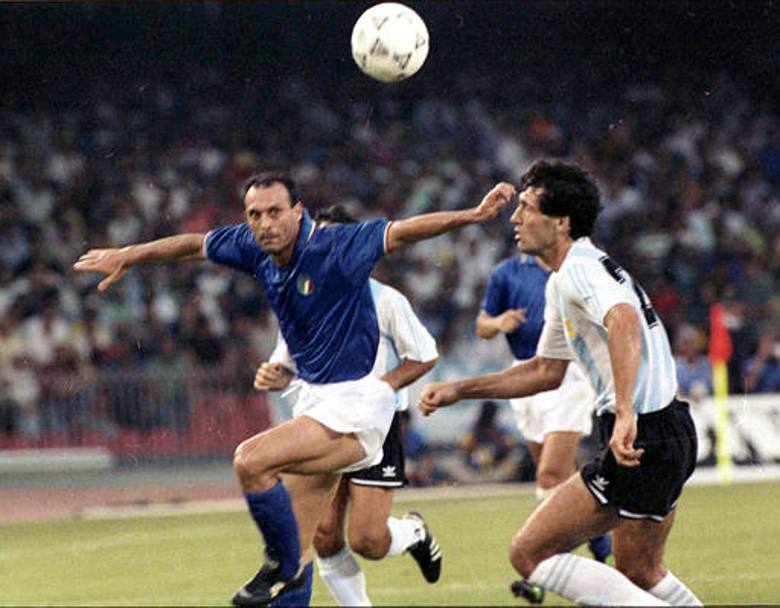 Un’altra immagine della semifinale tra Italia e Argentina (Ap)